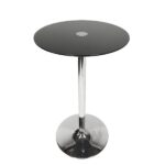 Ammon Glass Poseur Table