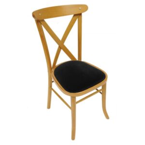 Light Oak Cross Back Chair