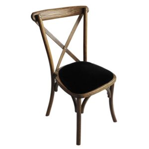 Dark Oak Cross Back Chair