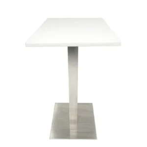 Piazza Poseur Table 600 Square White