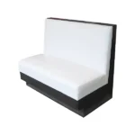 Booth Seat White Faux Leather