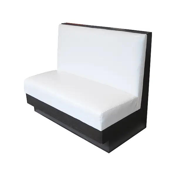 Booth Seat White Faux Leather