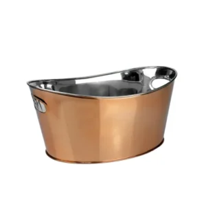 Oval Copper Ice Bucket